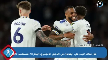 فوز متأخر لليدز على إيفرتون في الدوري الإنجليزي اليوم 18 أغسطس 2025